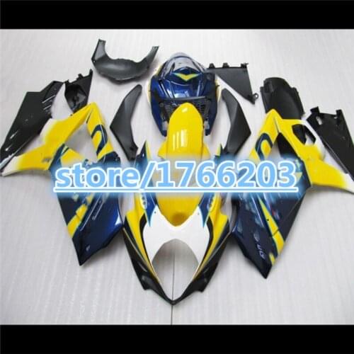 Painted Fairing kit for 07 08 Fullset A GSXR1000 K7 07 08 Fullset GSXR1000 K8 2007 2008 fairing kit yellow blue white black