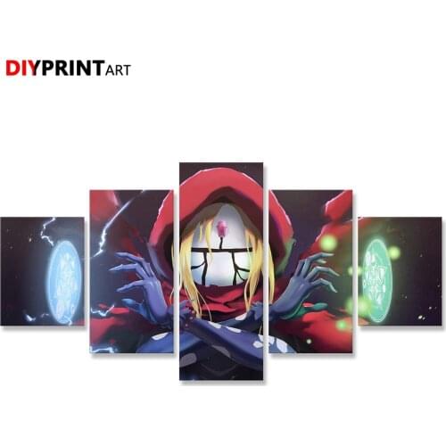 Overlord Evileye 5 Panel Wall Decor Canvas Pictures for Living Room A2082