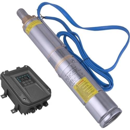 China solar deep well submersible pump 1hp solar submissible bore water pump dc 48v 80 meters head solar water pump for farming