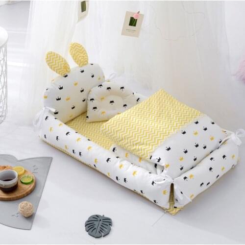 2021 portable cotton crib bionic uterus baby bed adjustable and washable bed toddler bed baby lounger bassinet