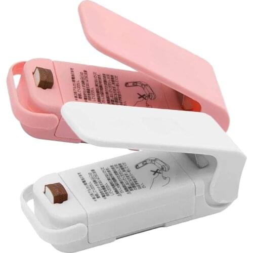 Portable Mini Sealer Home Heat Bag Plastic Food Snacks Bag Sealing Machine Food Packaging Kitchen Storage Bag Clips Durable