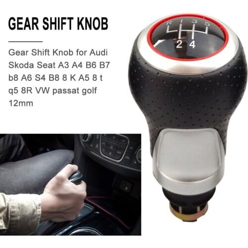 Gear Shift Knob Car Gear Shift Knob For Audi Skoda Seat A3 For A4 B6 B7 B8 A6 S4 B8 8 K A5 8 T Q5