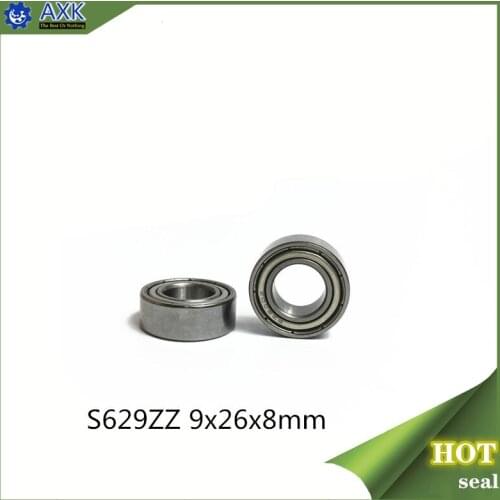 S629ZZ Bearing 9*26*8 mm ( 10PCS ) ABEC-1 440C Roller Stainless Steel S629Z S629 Z ZZ Ball Bearings