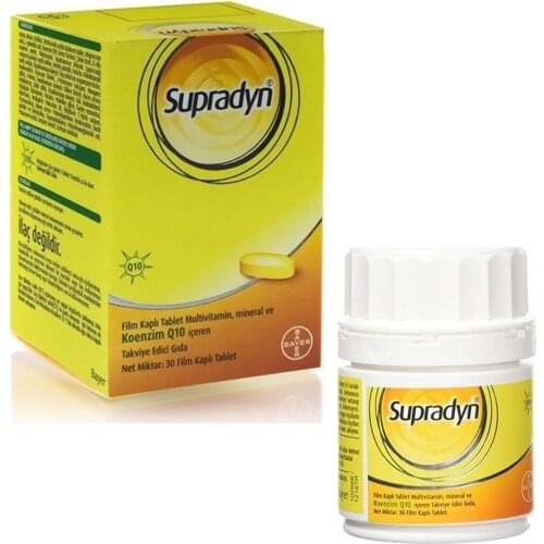 Supradyn ALLDAYS Effervescent Tablets Coenzyme Q10 and Daily Multivitamin Mineral 30 Tablets Capsules Expiration Date 31.03.2021