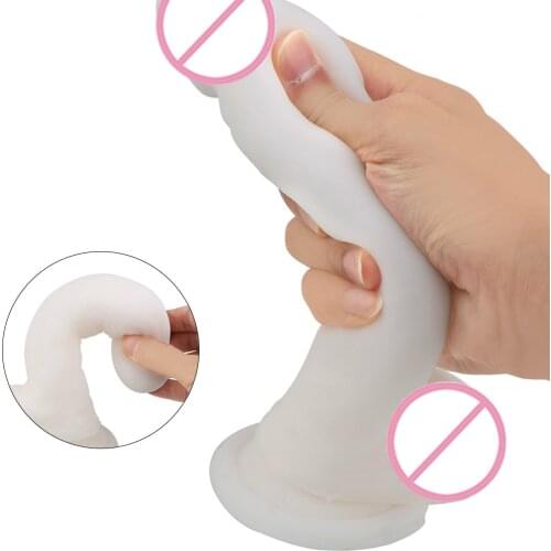 Super Soft Dildo Erotic Realistic Dildo Simulation Penis Sex Toys For Woman Female Masturbation
