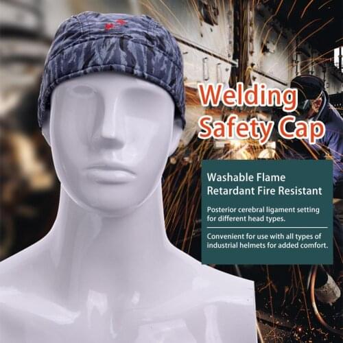Welding Hats Welding Safety Cap Labor Insurance Welder Anti-scalding Washable Flame Retardant Fire Resistant Head Protection