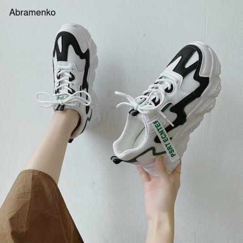 Women All-match Fashion Sneakers Chunky Vulcanized Casual Shoes Woman Platform Comfortable Sneaker Deportivas Mujer Size 35-40