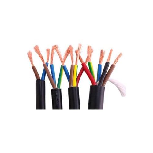 1 meter 17/5 17/10 AWG Wire 1mm2 Copper Core Conductor Electric RVV Cable Black 1 meter
