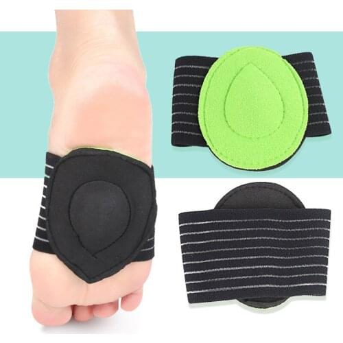 1Pair New Thick Foot Pads Female Flat Arch Support Orthopedic Mat Sports Half Shoe Insoles Breathable Bandage Covers Pedicure