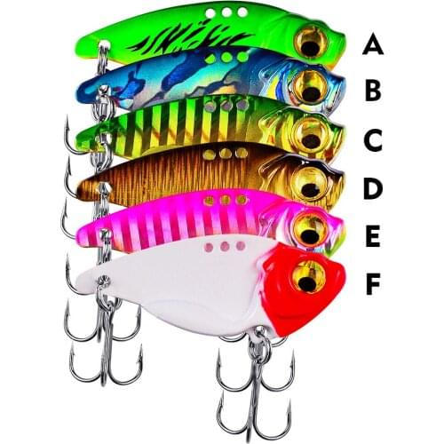 1PCS Metal VIB Fishing Lures 7g/10g/15g Spinner Spoon Crankbait Vivid Vibrations Bass Artificial Hard Fishing Lure Tackle