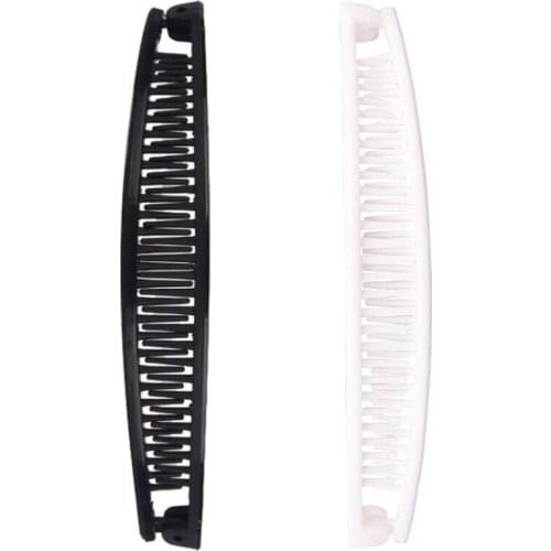 1PC Plastic Hair Clips Comb Banana Shaped Women Girls Hairpins For Party Birthday Headdress Hair Clip Comb Hair Accessories