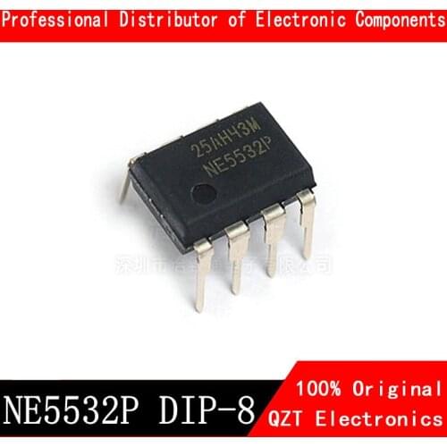 10PCS NE5532P DIP8 NE5532 DIP 5532P DIP-8 new and original IC