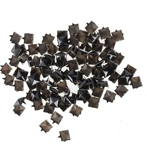 100 rivets black 8 mm