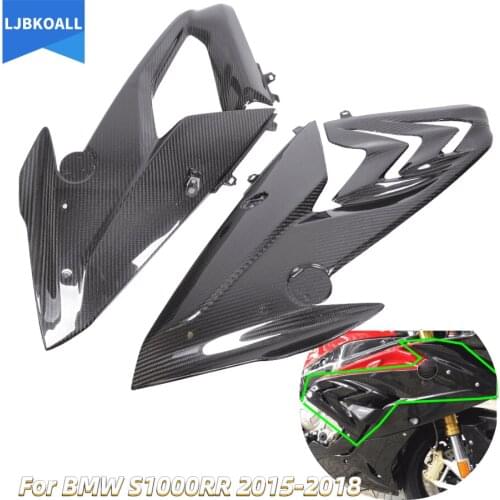 2017 2016 S 1000 RR Motorcycle Fiber Side Panel Body Infill Cover Fairing for BMW S1000RR S1000 RR 2015-2018 Real Carbon Fiber