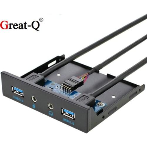 3.5 inch Custom 2 Port USB 3.0 Computer Case Front Panel with HD Audio and Microphone Port