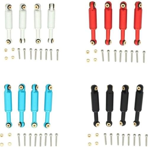 4Pcs Metal Shock Absorbers Damper for Axial SCX24 90081 1/24 RC Crawler Car Upgrade Parts Accessories