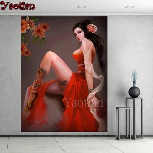 5D Diy Diamond Painting Classical Beauty 3D Cross Stitch Diamond Embroidery Needlework Full Drill Square Round Diamond Mosaic