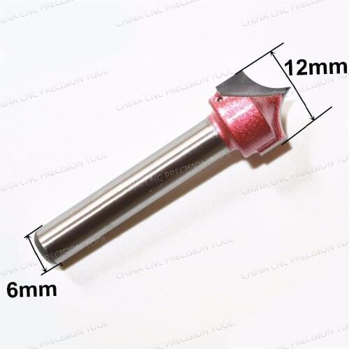 6mm*12mm,Freeshipping CNC solid carbide End Mill,tungsten steel woodworking insert router bit,wood tools,Needle nose end Milling