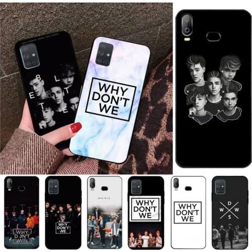 CUTEWANAN Why dont we Black TPU Soft Rubber Phone Cover For Samsung A10 A20 A30 A40 A50 A70 A80 A71 A91 A51 A6 A8 2018