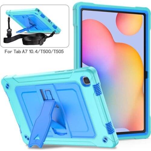 Business Hit-Color Shockproof Case For Samsung Galaxy Tab A7 10.4 2020 SM-T500 T505 Hard Plastic Silicone Protective Cover