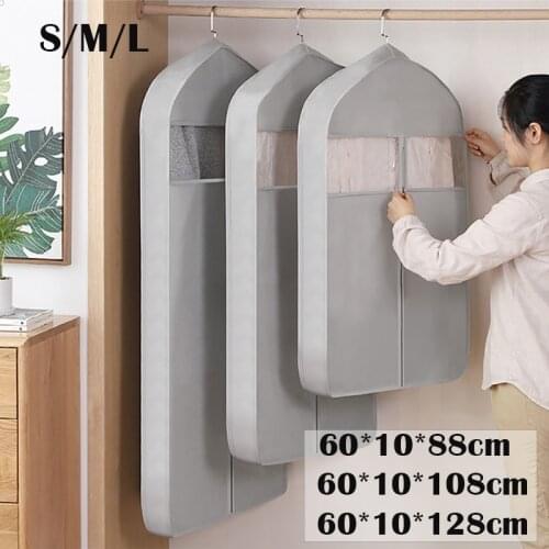 Household Three-dimensional Coat fur Clothes Dust Cover Long DownJacket Dust Clothing Storage Bag Clothing Covers Hanging