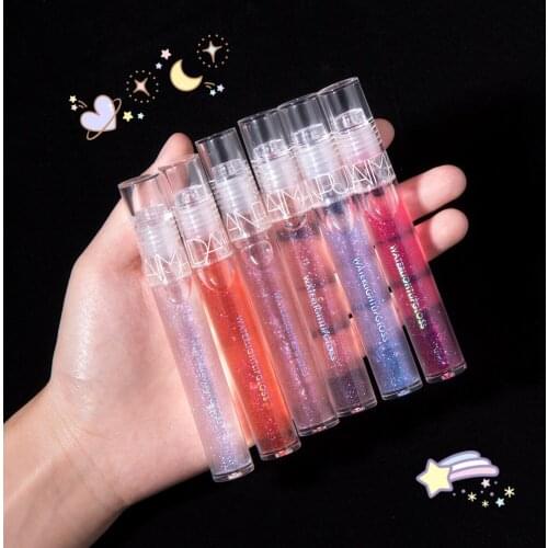 Wet Gloss Crystal Jelly Lip Gloss Shiny Clear Mirror Moisturizing Lip Gloss Glitter Liquid Lipstick Lip Oil Lip Tint Care Makeup
