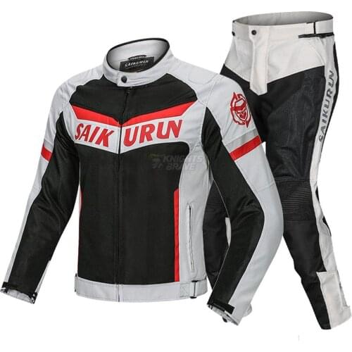 Motorcycle Jacket Breathable Mesh Moto Jacket Protective Gear Motorcycle Suit Motorbike Clothing Set Reflection Chaqueta Moto