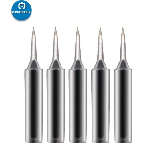5pcs/set 900M Soldering Iron Tips For Hakko 936 Soldering Rework Station Soldering Iron Head Set for Phone Circuit Board Repair