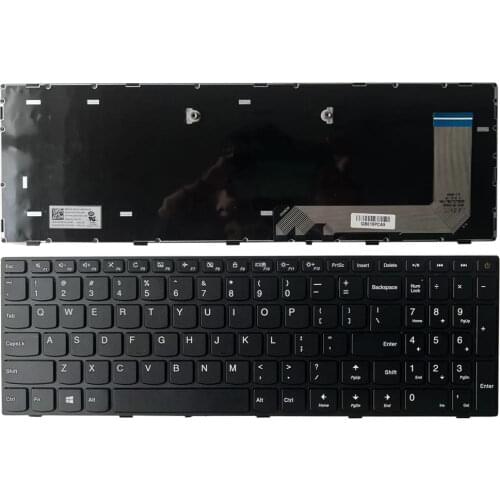 New US keyboard for lenovo ideaPad 110-15ISK 110-15IKB US laptop keyboard No backlit with frame