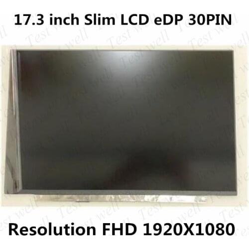 Original 17.3" LCD Screen NV173FHM-N49 B173HAN04.3 B173HAN04.2 n173hce-e3a e3b Without Screw Holes FHD 1920x1080 IPS 30Pin eDP