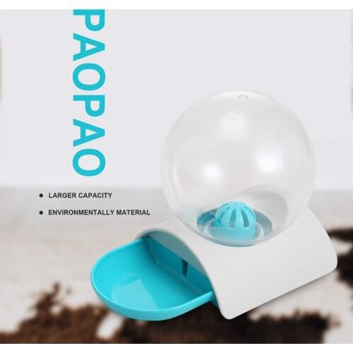 Dog Cat No Electric Automatic Pet Drinking Water Fountain Water Dispenser Pets Bubble Automatic Drinking Bowl Water Fountain