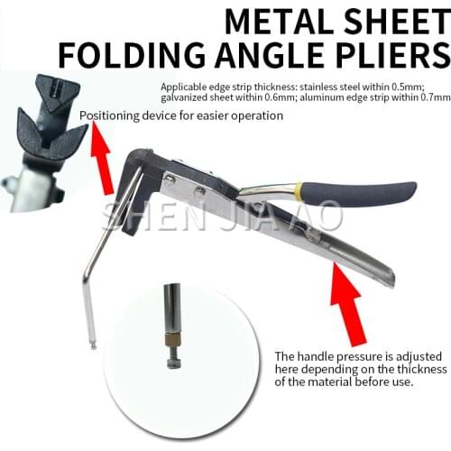 Manual Metal Sheet Folding Machine Borderless Word Stainless Steel Luminous Word Special Bender Bending Pliers Angle Clamp 1PC