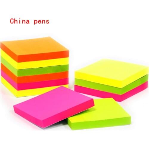 100 sheets Self Adhesive Memo Pad Sticky school office stationery Notes Bookmark Sticker Paper Planners Notebook