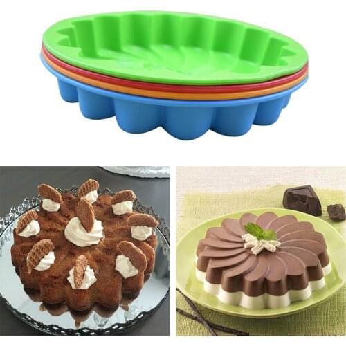 DIY 3D Fondant Silicone Cake Molds Sunflower Baking Dish Bakeware Cookie Mould Pastry Cake Decorating Tool Kitchen Accessories