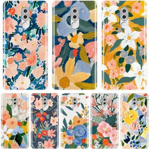 Soft Phone Case For Huawei Honor 4C 5C 6C 6A Pro Silicone Aesthetic Flower Art Back Cover For Huawei Honor 6 5A 4X 5X 6X 6A
