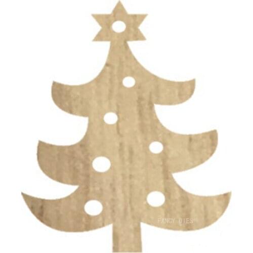 Decorate The Christmas Tree Wooden Cutting Die Party Supplies Ideas Decorations Knife Mold Cutter