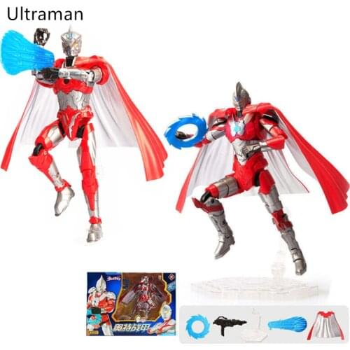 UltraSeven Ultraman Deformed Mecha Superman Figure Glow Ultraman Ace Figureins Action Anime Character Child Birthday Gift Toy