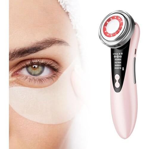 EMS Face Lifting LED light therapy Sonic Vibration Wrinkle Removal Skin Tightening Hot Cool Treatment Skin Care Beauty Device