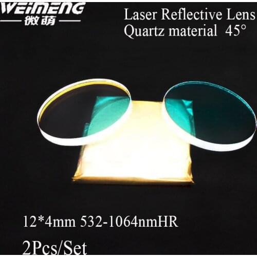 Weimeng 45 degrees laser mirror 12*4mm 1064nm quartz material laser reflective lens optical glass for laser cutting machine