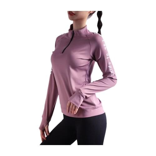 Yoga Women Sweatshirts Sport Zipper Women Tracksuit Long Sleeve Sport Shirt Women for Running Womens Gym Fitness Top