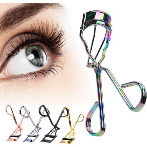 1 piece of portable color eyelash curler, tweezers, curling eyelash curler, beauty tool, partial lasting eyelash curler