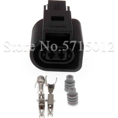 2 Hole 6N0973702 6N0 973 702 Automotive Waterproof Connector ABS Speed Sensor Plug Socket For VW Audi