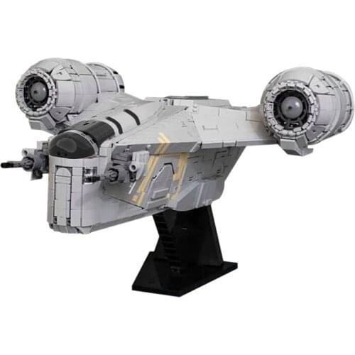 4888pcs MOC Space War Razoral the of Crest Aircraft Block Toys Armored Transport Ship Compatible 79292/75292