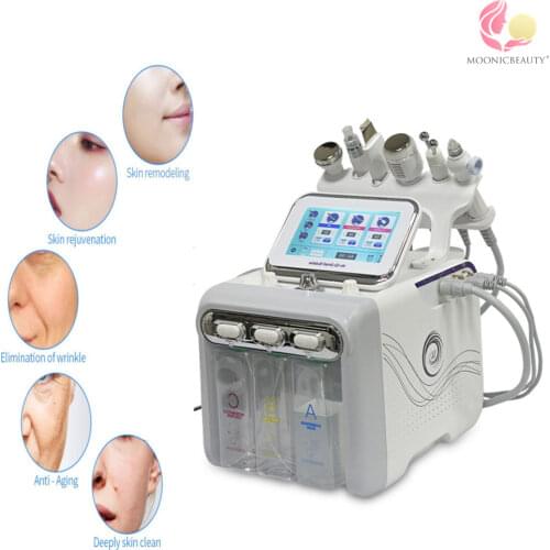 6 in1 H2-O2 Hydro Dermabrasion skin lifting Spa Facial Hydro Facial Microdermabrasion Machine Water Dermabrasion