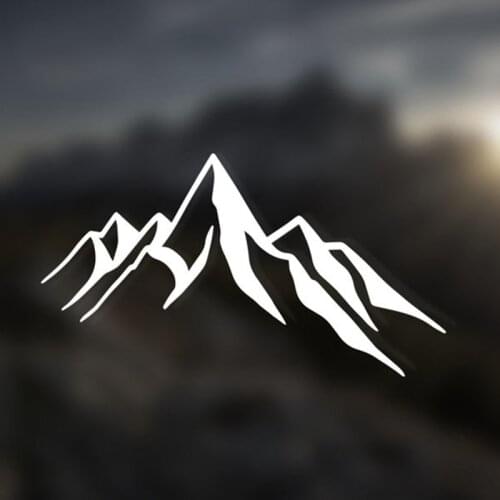 Black/Sliver Mountain Groups Campervan Car Sticker Small/Big Size Removable Waterproof Window Body Decal CL814
