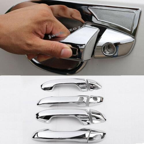 For Kia Sportage R 2018-2019 Chrome Side Door Handles Cover With Smart Holes 8 PCS