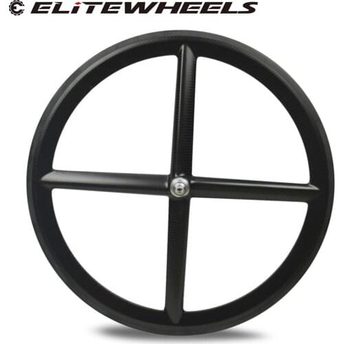 ELITEWHEELS Newest 700C Carbon 4 Spoke Wheel High Performance Clincher Bicycle Wheelset Carbon Four Spoke Wheel