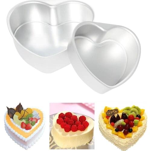 6/8/10 Inch Heart Shape Cake Mold Non-stick Removable Bottom Baking Molds Mooncake Cookie Mold Bakeware Baking Molds Bakeware