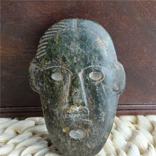 Ancient crafts meteorite Hongshan Culture mask simple and generous shape appreciation play