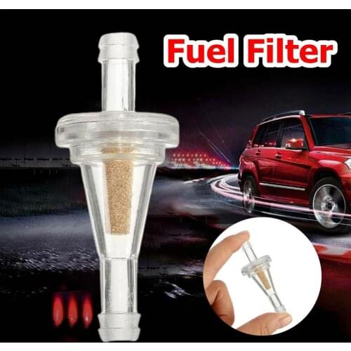 1/4 Inch 10Pcs Motorcycle Bike Oil Filter Petrol Gas Gasoline Liquid Fuel Filter For Scooter Motorcycle Motorbike Snowmobiles